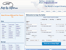 Tablet Screenshot of aapkasafar.com